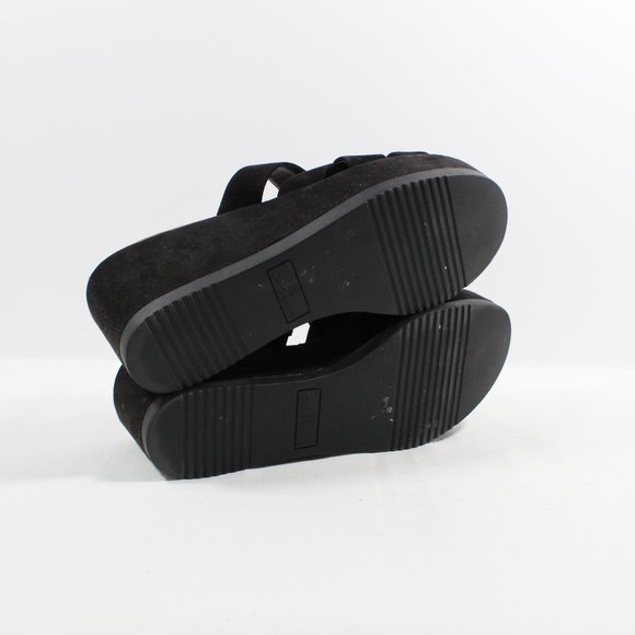 Caslon Women Cook Flatform Sandal - Black Suede 7M - Picture 3 of 3